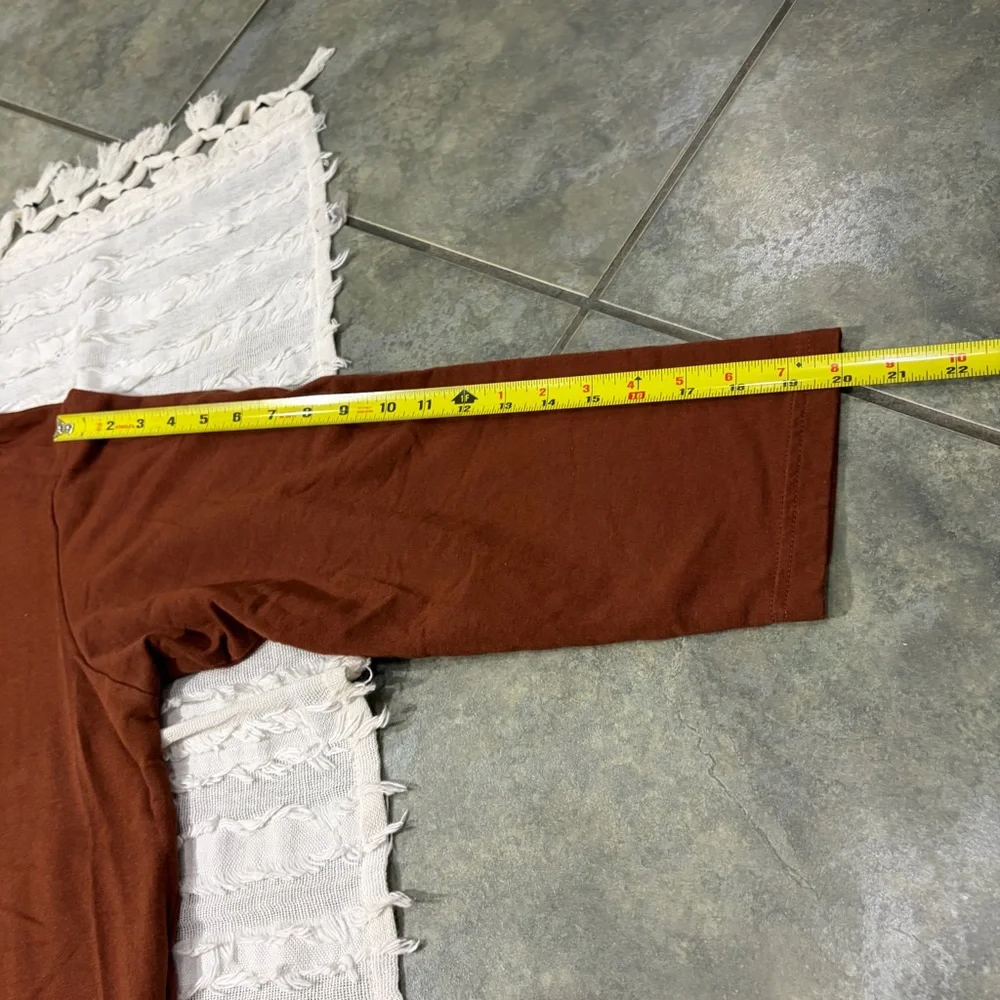 Bryn Walker Tunic Brown Sweater Top L Oversize Bamboo Organic Cotton Lagenlook - Picture 12 of 12